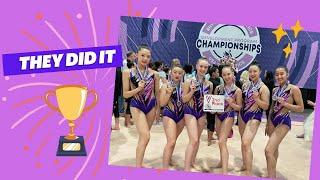 Fitness Elite Advanced Group All Around Silver champions at DVP National Championship 2024