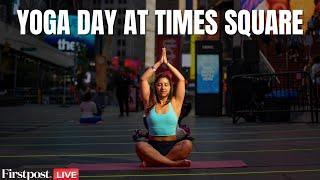 Yoga Day in US LIVE: International Yoga Day 2025 Celebrations at New York Times Square | N18G