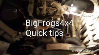 How to hold the serpentine belt while changing an accessory | BigFrogs4x4 Quick Tip