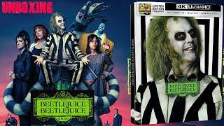 Beetlejuice Beetlejuice 2024 4K SteelBook (Review and Unboxing) (Michael Keaton, Winona Ryder)