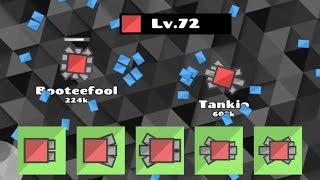 Tank.io Penta shooters forward Triple defense shooters backward! Fully upgraded tank.