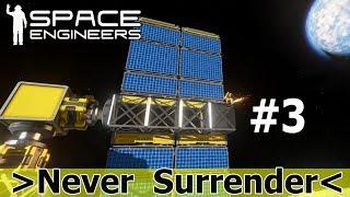 Space Engineers: Выживаем на Луне в сценарии Never Surrender. Панели на 2х роторах.