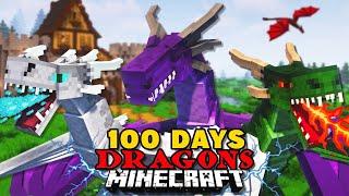 I Spent 100 DAYS with DRAGONS In MINECRAFT