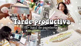 Una tarde productiva+ haul + estudiando juntos //vlog, papeleria, lettering..