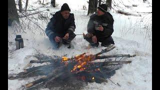 ЗИМНЯЯ РЫБАЛКА НА ЖЕРЛИЦЫ 21.12.2024, ОТДЫХАЕМ НА НЕБОЛЬШОЙ ТАЁЖНОЙ РЕЧКЕ