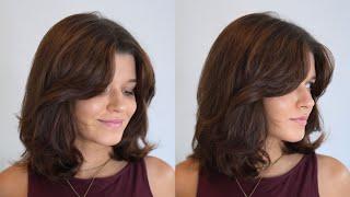 Ladies layered bob cut on myself at home- Hairdresser tips!