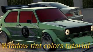 NFS Payback, window tint & color tutorial