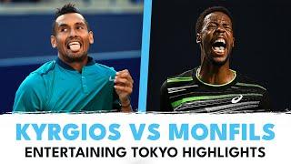 Entertaining Nick Kyrgios vs Gaël Monfils Match  | Tokyo 2016 Semi-Final Highlights