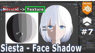 Blender Anime Face Texture Shadow ENG SUB | Nhij Quang