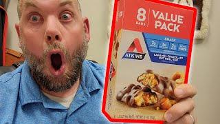 Review for Atkins caramel chocolate nut roll bar