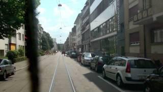 Drämmli Basel Tram drivers view 3 time lapse tour バーゼルのトラム (前面展望)