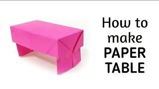 How to make origami paper table - 1 | Origami / Paper Folding Craft, Videos & Tutorials.