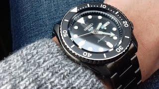 SEIKO 5 SPORTS automatic watch unboxing - SRPD65K1#black#collective#looks