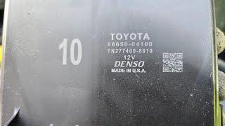 2022 Toyota Tacoma HVAC Control Module Location and Removal