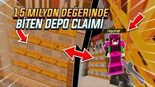 15 MİLYON DİNARLIK DEPO CLAİMİ İÇİN HİLELERLE MÜCADELE ETTİM!? - Craftrise Surival Ametist