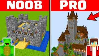 Minecraft NOOB vs PRO: CASTLE SECURITY HOUSE by Mikey Maizen and JJ (Maizen Parody)