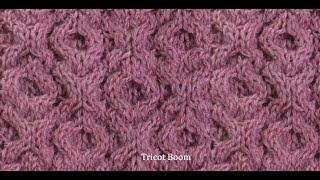 Араны. Узор ХОХО. Вязание спицами / Knitting Pattern Aran XO XO.