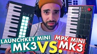 AKAI MPK MINI MK3 VS NOVATION LAUNCHKEY MINI COMPARISON | Which is better?