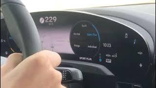 Porsche Taycan Turbo S Autobahn top Speed by Cars2Drive #Shorts