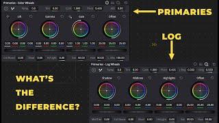 What’s the Difference Between LOG Wheels and Primaries Wheels? | DaVinci Resolve Tutorial