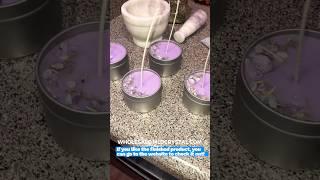 Let's make a lavender candle! #crystalcandles #candleshop #candlemaking #candlecraft #crystalshop
