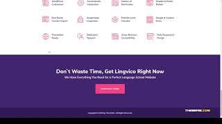 Lingvico Language Center and Training Courses WordPress Theme training lms Website Builder