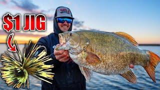 $1 Jig Catches the Fish of a LIFETIME!! (My Biggest EVER)