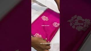 a very beautiful saree pure katan silk banarasi handloom kadhwa iktara sarees rani pink buy #shorts