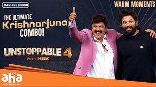 When Allu Arjun Meets Balayya: Krishnarjuna Vibes!  | Unstoppable with NBK | ahavideoIN