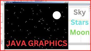 Java Animation - How To Create An Animated Dark Night Sky Using Java Netbeans [With Source  Code]