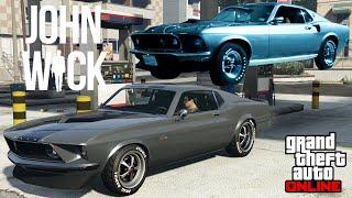 GTA 5 - Movie Build - JOHN WICK 1969 Ford Mustang - Vapid Dominator GTT Customization