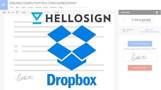 How to Use the Dropbox HelloSign eSignatures Feature to Send Documents for Signatures