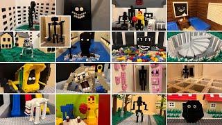 All LEGO THE BACKROOMS Monsters & Levels Compilation!