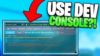 Developer Console In Roblox??? What This Is!