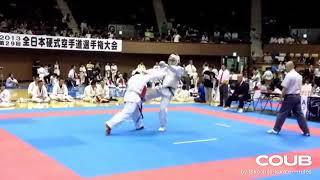 硬式空手 Ippon by 5 consecutive points / Championship of Japan 2013 | Koshiki karate | Косики каратэ