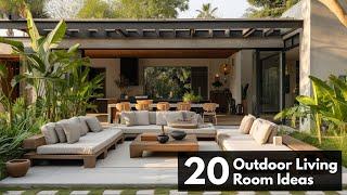 20 Outdoor Living Room Ideas for Your Backyard