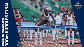 Women's 100m hurdles final - 2025 NCAA outdoor track and field championships
