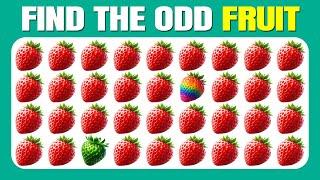 Find the ODD One Out - Fruit Edition  Easy, Medium, Hard - 30 Ultimate Levels| Quizzer Odin