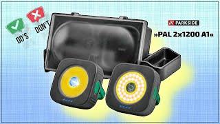 PARKSIDE Battery Hand Lights with Charging Station  Unboxing and Review 2 Pieces