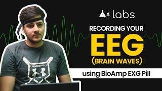 Brain Waves Demo | EEG signals recorded from Visual Cortex using BioAmp EXG Pill | DIY Neuroscience