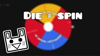 Geometry dash but when i die i have to spin the wheel (GEOMETRY DASH)