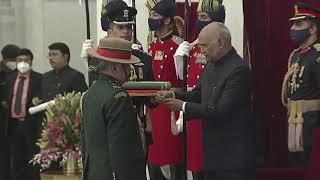 President Kovind presents Uttam Yuddh Seva Medal to Lt. General Rana Pratap Kalita, AVSM, SM, VSM.