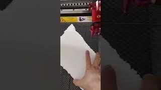 30-50mm thickness foam plastic cutting with co2 laser cutting machine