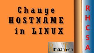 How to change or set system hostname in linux / using command hostnamectl  / RHCSA Exam