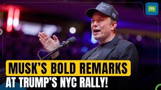 Elon Musk sets the stage for Trump, welcomes Melania at the MSG rally | N18G