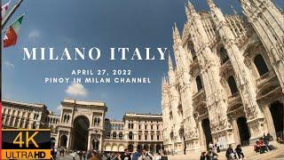 4K Milano Italy City Tour, Piazza Duomo || Pinoy in Milan Channel