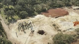 Mine workings from Roman Era at Romanera Deposit, IBW (Iberian Belt West) Property (Emerita Res.)