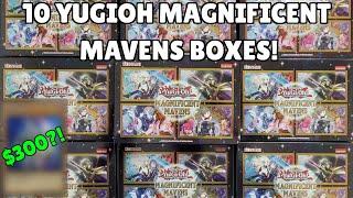 INSANE PULL! Unboxing 10 Yugioh Magnificent Mavens Boxes! 40 PACKS TOTAL!