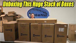 Unboxing this Amazing Pile of Large Boxes! What could be in this long Box? Check out the items!