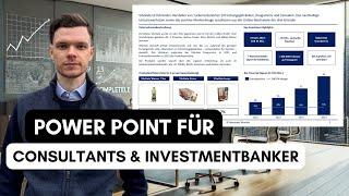 PowerPoint im Consulting / Investmentbanking | Company Profile Schritt für Schritt in unter 30min